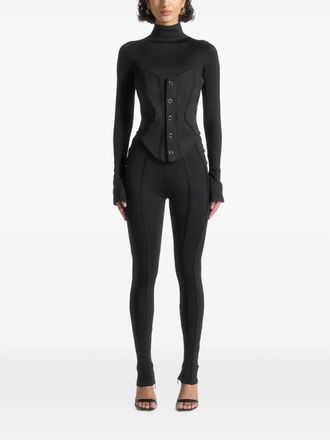 Manière De Voir corset contour jumpsuit - Zwart