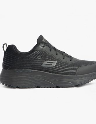 Skechers Mens Skechers Work 200021EC MAX CUSHIONING ELITE - RYTAS SR Mens Occupational Trainers Black - Size: 10.5