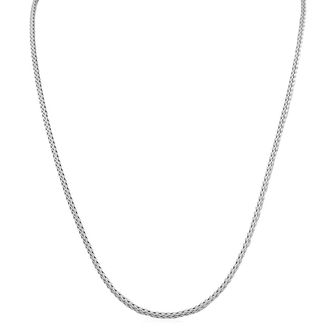 John Hardy Classic Chain Mini Oval 2.5Mm Sterling Silver Necklace - Nb92cx18