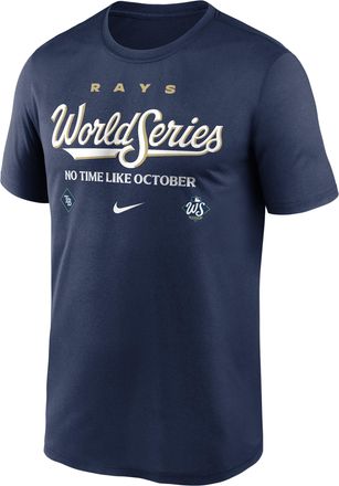 Nike Tampa Bay Rays 2026 World Series Participant Authentic Collection Nike Mens Dri-FIT MLB T-Shirt in Blue | NKGK44BRAW-W6A