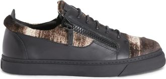 Giuseppe Zanotti Sneakers Frankie con doppia zip - Nero