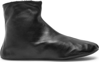 The Row The Row Stella Shearling-lined Leather Ankle Boots - Black - 40 (IT40 / UK7)