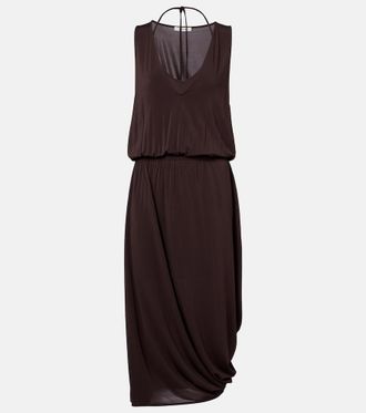 Christophe Lemaire Vestido midi drapeado