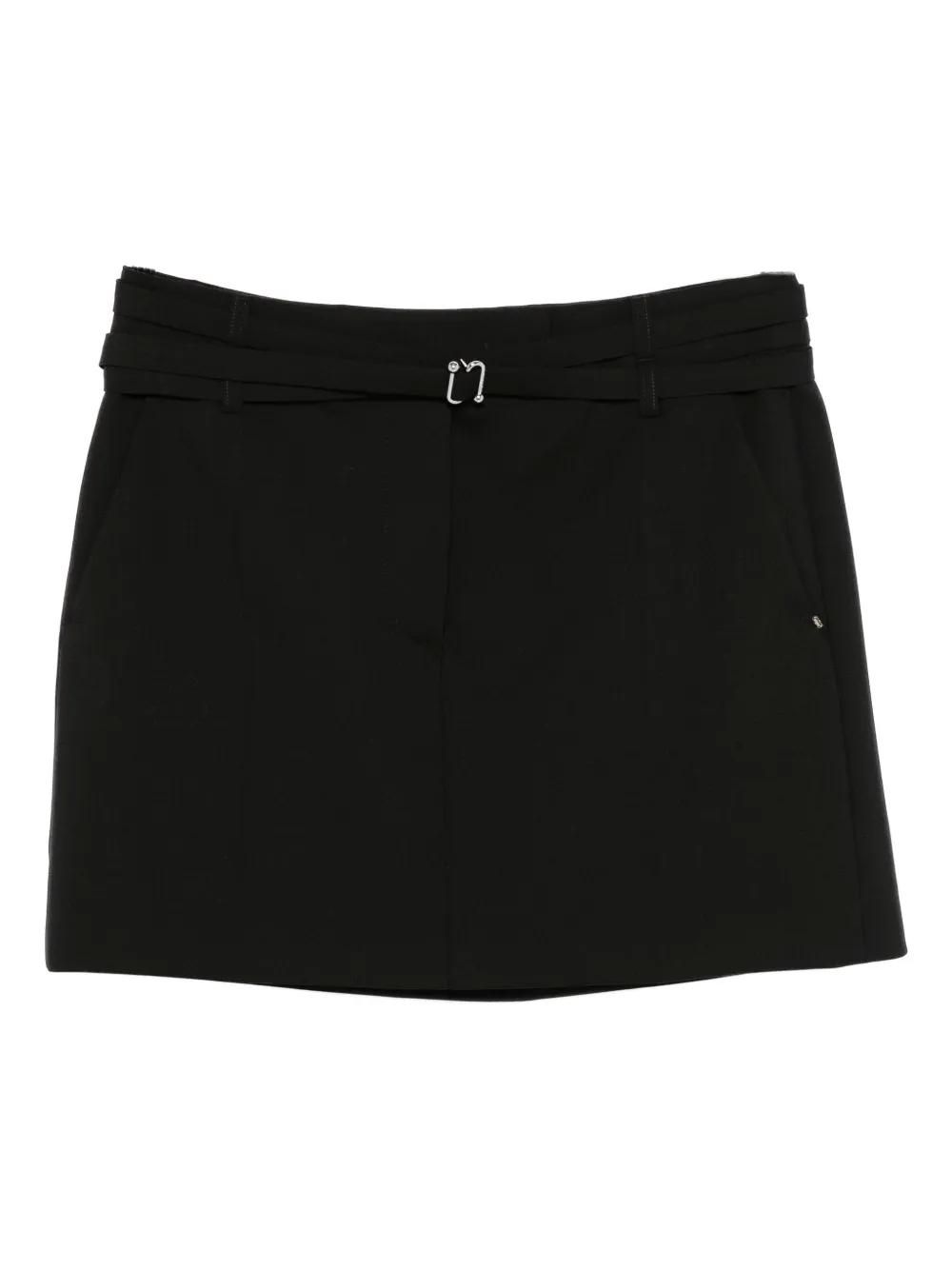 【関税&送料込】Sportmax Black Mini Skirt In Wool Sportmax Black mini skirt in wool | TheDoubleF