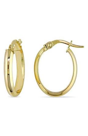 Delmar Slim Hoop Earrings in Gold at Nordstrom Rack