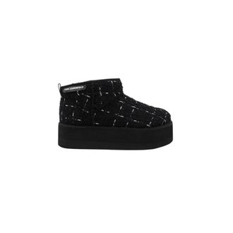 Karl Lagerfeld Schoenen, Dames, Zwart, 36 EU, Leer, Thermo Boot