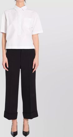 Gucci logo-embossed boxy shirt with breast pocket