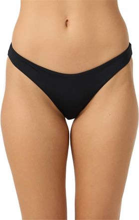 O'Neill Rockley Saltwater Solids Bikini Bottoms in Black at Nordstrom, Size X-Large