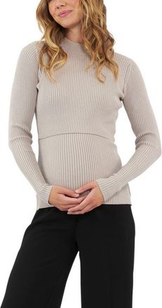 Ripe Lift Up Nursing Knit Top in Stone at Nordstrom, Size X-Small Au
