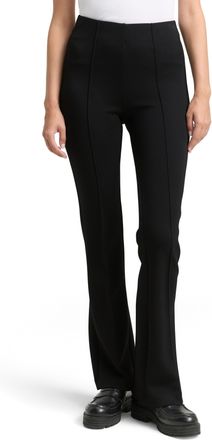 Tom Tailor Treggings TOM TAILOR, Damen, Gr. 34, L&auml;nge 32, deep schwarz, Web, Obermaterial: 54% Polyester, 38% Viskose, 8% Elasthan, unifarben, skinny fit lang, H