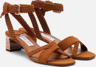 Jimmy Choo London Sandalias Rori de ante trenzado