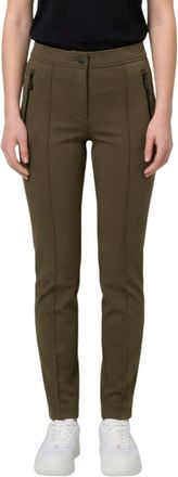 Moncler Green Regular Flat Front Pant