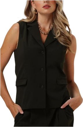 Modstr&ouml;m Kimanamd Vest - Dames - Blazers - Groen - XS - Polyester - Jassen