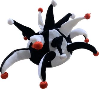 Generic Light Up Jester hat - Black & White - Football Hat -Newcastle, Fulham, Notts County