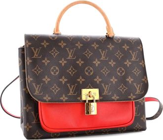 Louis Vuitton Marignan Handbag Monogram Canvas with Leather shoulder bag - Bruin
