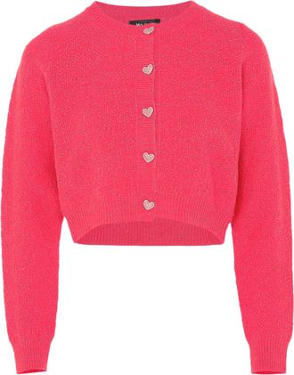 Mymo Vest met fantasiegaren Dames roze