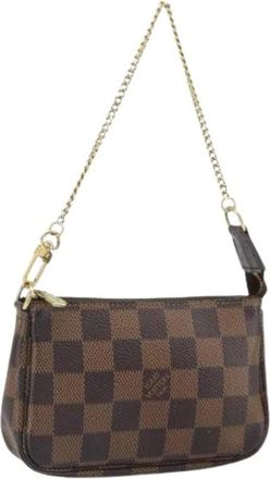 Louis Vuitton Pre-owned Mini Bag - Dames - Vintage Mini Tas - Bruin - ONE Size - Vintage