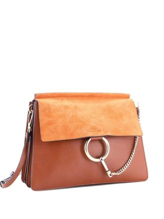 Chlo&eacute; Faye Leather Medium shoulder bag - Brown