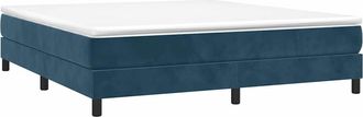 vidaXL Estructura De Cama Sin Colch&oacute;n Terciopelo Azul Oscuro 180x200cm Vidaxl