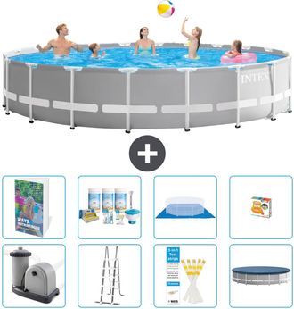 Intex Piscina Prism Frame Redonda - 610x132 Cm - 9-piezas S548