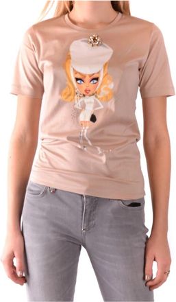 Dsquared2 Hoed - Dames - T-shirts - Beige - L - Tops