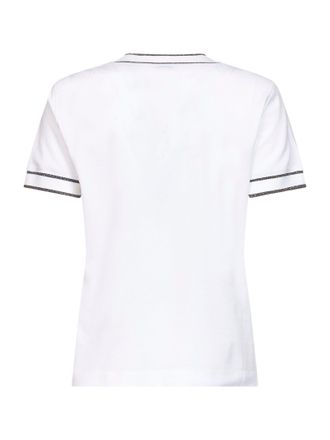 Brunello Cucinelli Womens T-Shirt Stretch Cotton Piqu&eacute; White T-Shirts & Jerseys
