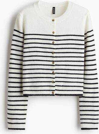 H&M Feinstrick-Cardigan - White