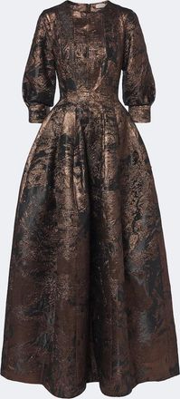 SIMKHAI Claravelle jacquard gown