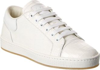 Giuseppe Zanotti GZ/City Croc-Embossed Leather Sneaker