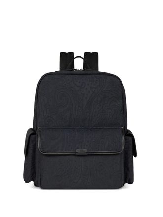 Etro Rugzak met logo - Blauw