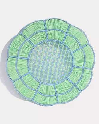 Lilly Pulitzer Woven Flower Chargers