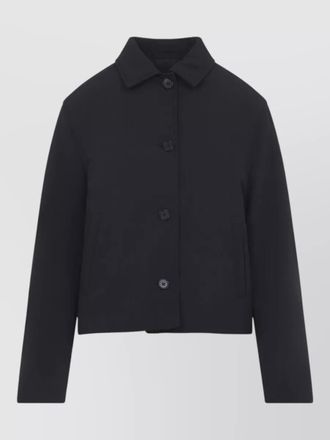Jil Sander cropped sport jacket clean line design