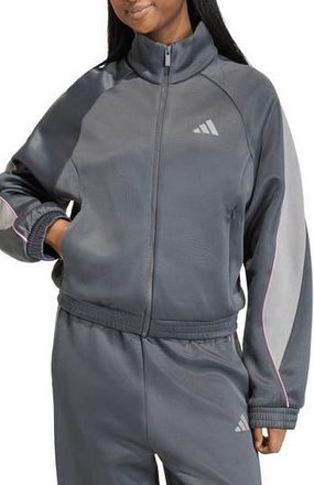 adidas Stadium Track Jacket in Grey Six/St Tropic Bloom at Nordstrom Rack, Size X-Large