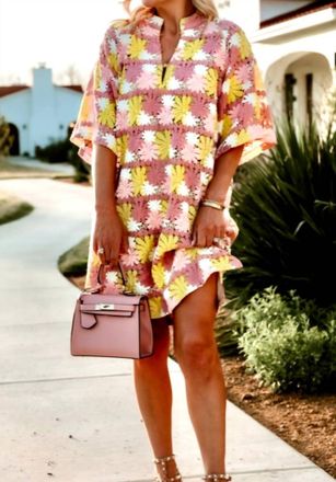 BuddyLove Sunny Daze Dress In Pink Multi