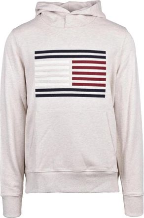 Tommy Hilfiger Light Grey Cotton Mens Crewneck Sweatshirt