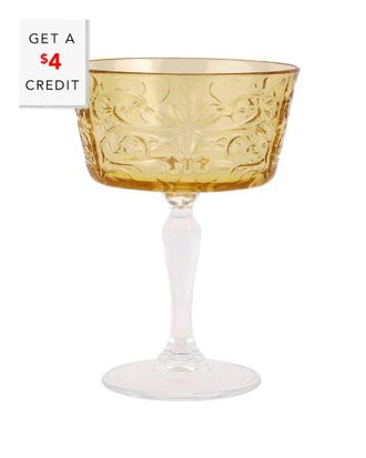 Vietri Vietri Barocco Coupe Champagne Glass With $2 Credit