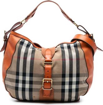 Burberry Pre-owned Shoulder Bags, female, Brown, Size: ONE SIZE Pre-owned Hobo Bag