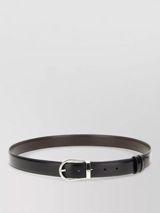 Montblanc leather reversible belt adjustable length smooth