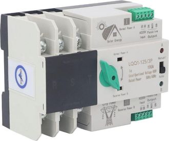 OEM Interruptor De Transferencia Autom&aacute;tica De Doble Potencia, Inversor Generador De Doble Potencia 3p Ac400v 100a, Disyuntor Electr&oacute;nico Para Caja De Dis