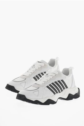 Dsquared2 Leather and Fabric Low-Top Sneakers WAVE size 43