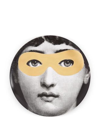 Fornasetti Tema e Variazioni N. 22 wall plate - unisex - Porcelain - One Size - Black
