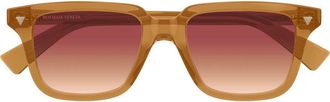 Bottega Veneta 50mm Square Sunglasses in Orange at Nordstrom