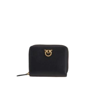Pinko Pinko - Taylor Zip Around - Dames - Accessoires - Zwart - Maat: ONE Size Zijde
