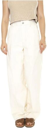 Obey Wide Broeken - Dames - Wijde Broeken - Beige - W25 - Denim - Broeken
