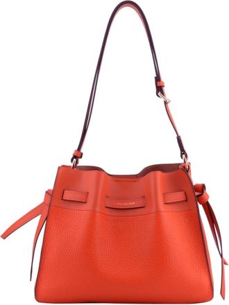 Pourchet Blossom Crossbody Bag - Dames - Schoudertassen - Rood - ONE Size - Leer - Tassen