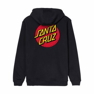 Santa Cruz Kapuzenpullover SANTA CRUZ CLASSIC DOT CHEST HOOD, Herren, Gr. XXL, schwarz, Obermaterial: 80% Baumwolle, 20% Polyester, Pullover Kapuzenpullover, f&uuml;r