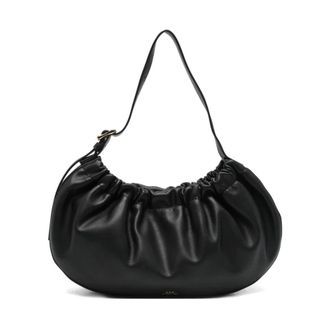 A.P.C. Shoulder Bags, female, Black, ONE SIZE, Ninon Hoop Shoulder Bag