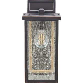 Beliani Beliani - Lámpara de pared de metal negro 37 cm aplique sensor movimiento exterior Gala