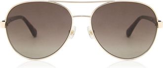Kate Spade New York Averie/S J5G/HA Womens Sunglasses Gold Size 58