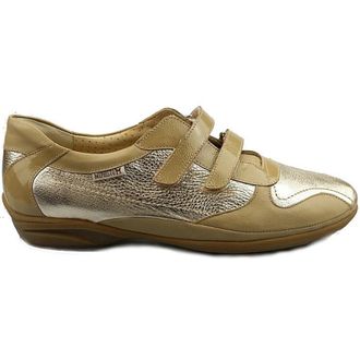 Mephisto Dubbele Band Sneaker - Beige Zilver - Dames - Sneakers - Beige - 40 1/2 EU - Schoenen
